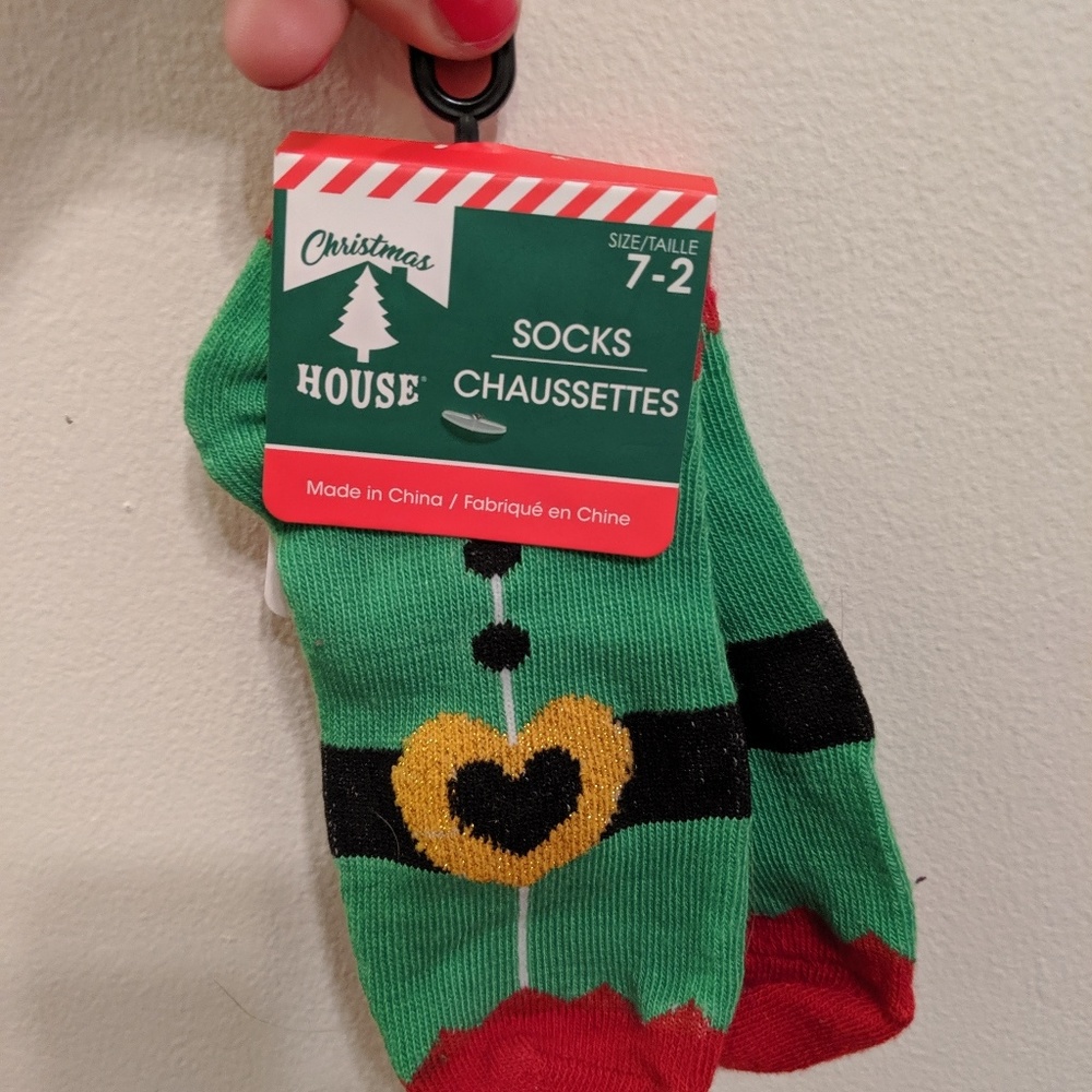 Cute Christmas Socks Size7-2 PLUS🆓Small Stockings